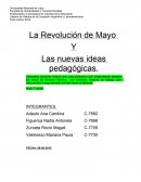 Revolución de mayo y nuevas ideas pedagógicas