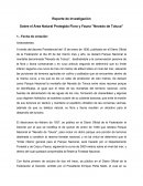 Reporte de Investigación Sobre el Área Natural Protegida Flora y Fauna "Nevado de Toluca"