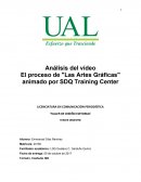 Análisis del vídeo El proceso de "Las Artes Gráficas" animado por SDQ Training Center