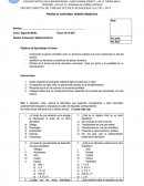 PRUEBA DE CONTENIDO: GÉNERO DRAMÁTICO