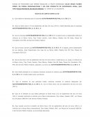 PLIEGO DE POSICIONES AUTOTRANSPORTES FOX, S. A. DE C. V.