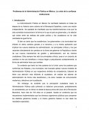 Problemas de la Administración Pública en México: La crisis de la confianza institucional
