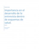 Importancia en el desarrollo de la entrevista dentro de esquemas de salud