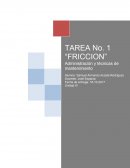 La fuerza de fricción o la fuerza de rozamiento