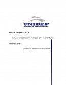 EVALUACIÓN DE PROCESOS DE ENSEÑANZA Y DE APRENDIZAJE