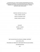 LA IMPORTANCIA DE LAS RELACIONES INTERPERSONALES EN EL PROCESOS ACADEMICO DE LOS ESTUDIANTES DEL GRADO 5TO DE PRIMARIA DE LA INSTITUCION EDUCATIVA ESCUELA NORMAL SUPERIOR JUAN LADRILLEROS