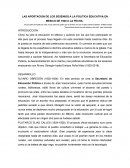 LAS APORTACION DE LOS SEXENIOS A LA POLITICA EDUCATIVA EN MEXICO DE 1920 A LA FECHA
