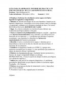 GUÍA PARA ELABORAR EL INFORME DE PRACTICA EN PSICOPATOLOGIA DE UN CASO HIPOTETICO O REAL