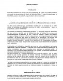 La justicia como problema de la solución de conflictos de intereses o valores