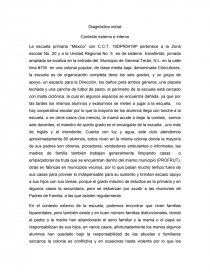 Diagnóstico inicial Contexto externo e interno. Página 1