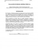 EVALUACIÓN DE RIESGOS, EMPRESA FERRO S.A.