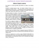 LA HISTORIA DEL COLEGIO TRÁNSITO AMAGUAÑA