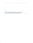 Plan de igualdad de genero