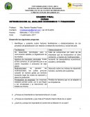 INTRODUCCION AL ANALISIS ECONOMICO Y FINANCIERO