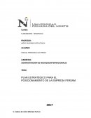 PLAN ESTRATÉGICO PARA EL POSICIONAMIENTO DE LA EMPRESA FERSAM