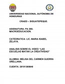 Las escuelas matan la creatividad