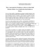 "Ética y Autorregulación Periodísticas en México" Ensayo