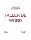 TALLER DE WORD