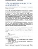 Elaboración de textos argumentativos