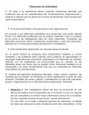 Comportamiento organizacional. Resolución de Actividades