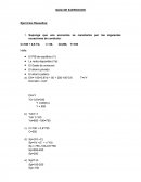 GUIA DE EJERCICIOS Ejercicios Resueltos