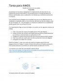 Tarea para AW03. Detalles de la tarea de esta unidad