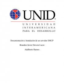 Documentación e Instalación de un servidor DHCP. Página 1