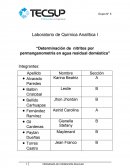 Laboratorio de Química Analítica I “Determinación de nitritos por permanganometría en agua residual doméstica”
