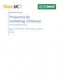 Propuesta de marketing -Chilemat
