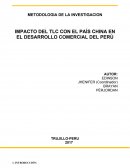Metin obejtivos IMPACTO DEL TLC CON EL PAÍS CHINA EN EL DESARROLLO COMERCIAL DEL PERÚ