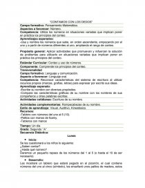 Competencia: Utiliza los números en situaciones variadas que implican poner en práctica los principios del conteo.. Página 1