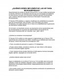 ¿Quiénes deben implementar las NIF para microempresas?