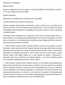 LA INVESTIGACION EN LA PRACTICA DOCENTE.. Página 1