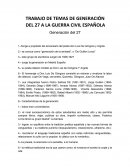 COMO SE DA EL TRABAJO DE TEMAS DE GENERACIÓN DEL 27 A LA GUERRA CIVIL ESPAÑOLA