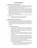 EL ESTADO PERUANO El estado peruano en su contenido político