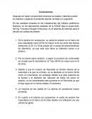 Ensayo de las Conclusiones de los informes