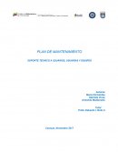 PLAN DE MANTENIMIENTO SOPORTE TÉCNICO A USUARIOS, USUARIAS Y EQUIPOS