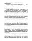 ANÁLISIS DEL CAMBIO DE LA POLÍTICA INTERNACIONAL SOBRE IRÁN Y SU PROGRAMA NUCLEAR