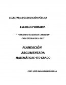 COMO SE DA UNA PLANEACION ARGUMENTADA