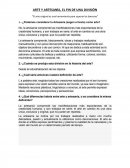 ARTE Y ARTESANÍA, EL FIN DE UNA DIVISIÓN