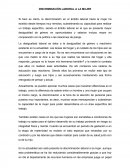 DISCRIMINACIÓN LABORAL A LA MUJER