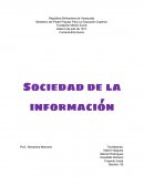 Sociedad de la informacion Fundación Misión Sucre.