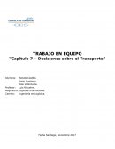 Decisiones sobre el Transporte