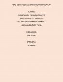 Base de datos para orientación educativa