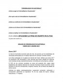 CRIMINALIDAD EN GUATEMALA