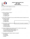 Primer Examen español