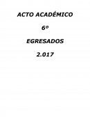 GLOSAS ACTO ACADEMICO