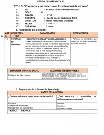 Comparto y me divierto con los miembros de mi aula”. Página 1
