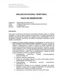 ANALISIS SITUACIONAL TERRITORIAL PAUTA DE OBSERVACIÓN