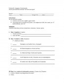 Evaluación Lenguaje y Comunicación